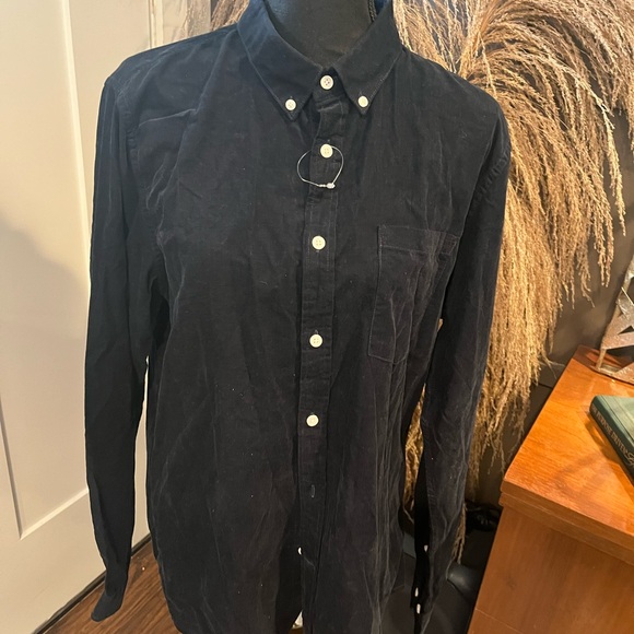 NN07 Men’s Dyed Button Down Collar Shirt Dark Blue X-LARGE New $50 - Picture 1 of 8